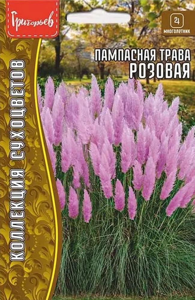 Пампасная трава Розовая (Кортадерия розовая), 0,01 г