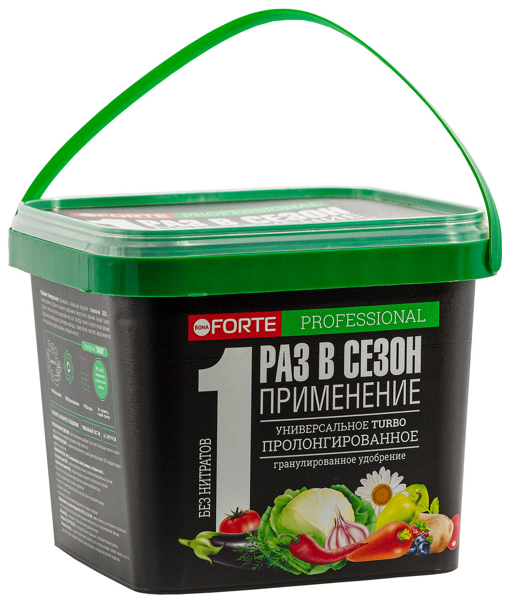 Bona Forte TURBO овощи, гранул., 1 л