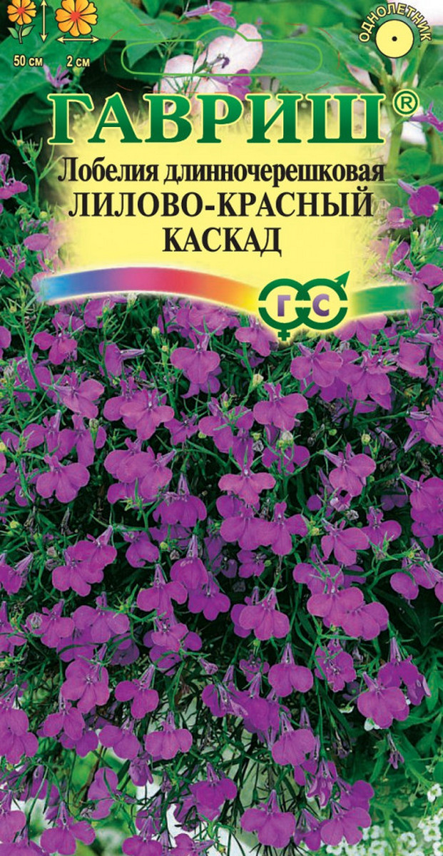 Лобелия Лилово-красный каскад, ампельная, 0,01 г 