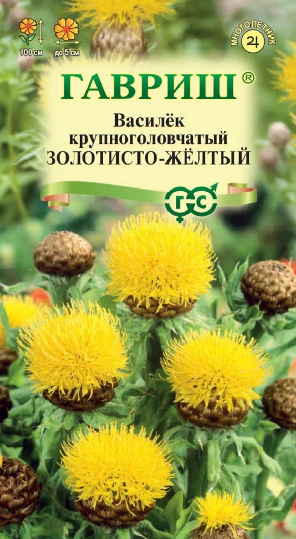Василек Золотисто-желтый, 0,2 г