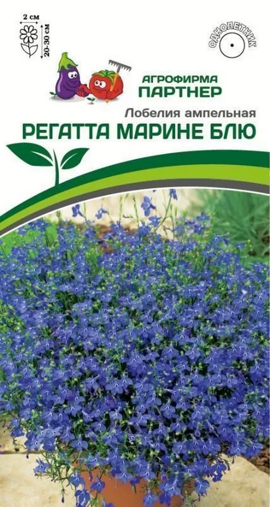 Лобелия ампельная Регатта Марине Блю, 10 шт.