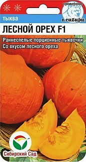 Тыква Лесной Орех F1, 5 шт. Сибирский сад