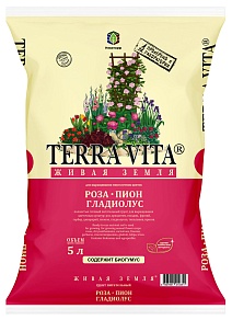 Грунт Terra Vita Роза-Пион-Гладиолус, 5 л